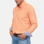 Hemera Long Sleeve Button Up // Orange (XL)