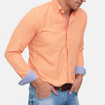 Hemera Long Sleeve Button Up // Orange (2XL)