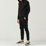 Side Stripe Sweatpants // Black (M)