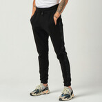 Side Stripe Sweatpants // Black (M)