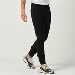 Side Stripe Sweatpants // Black (M)