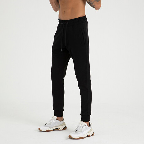 Side Mesh Sweatpants // Black (S)