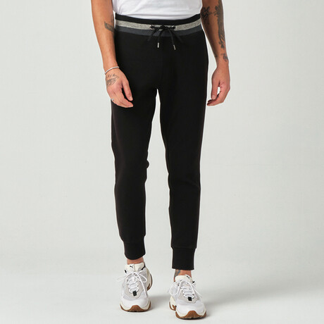 Knit Waist Sweatpants // Black (S)