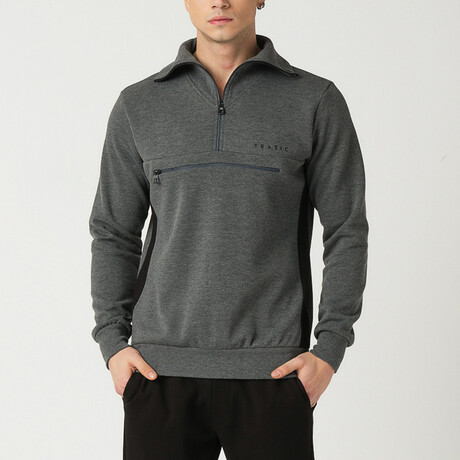 Half Zipper Sweatshirt // Anthracite (S)
