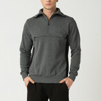 Half Zipper Sweatshirt // Anthracite (S)