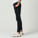 Reflector Striped Sweatpants // Dark Navy (XL)