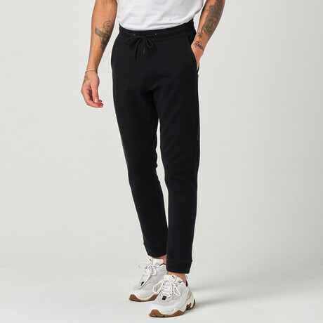 Reflector Striped Sweatpants // Dark Navy (S)