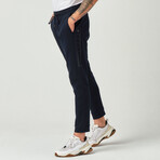 Reflector Striped Sweatpants // Navy (M)