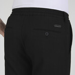 Elastic Belt Sweatpants // Black (L)