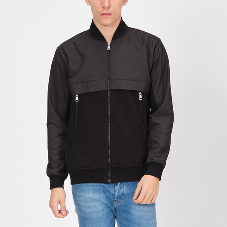 Parachute Style Bomber Jacket // Black (S)