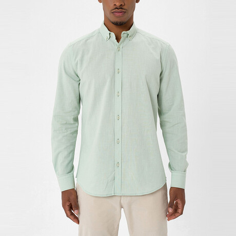 Mx39 Long Sleeve Button Down // Light Green (S)
