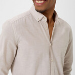 Mx39 Long Sleeve Button Down // Beige (S)