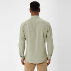 Mx39 Long Sleeve Button Down // Dark Green (S)