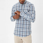 Mx40 Long Sleeve Button Down // Blue (S)