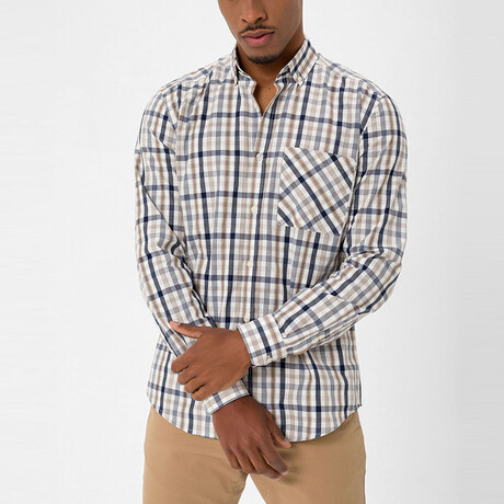 Mx40 Long Sleeve Button Down // Brown (S)
