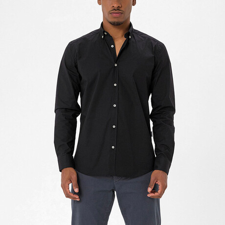 Mx50 Long Sleeve Button Down // Black (S)