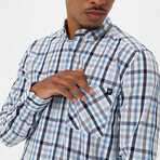 Mx40 Long Sleeve Button Down // Blue (S)