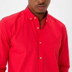 Mx50 Long Sleeve Button Down // Red (S)