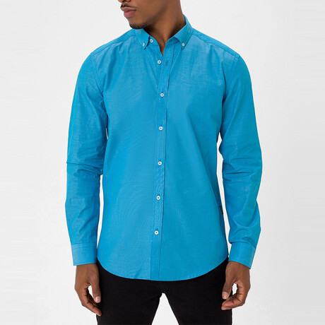Mx50 Long Sleeve Button Down // Turquoise (S)