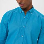 Mx50 Long Sleeve Button Down // Turquoise (S)