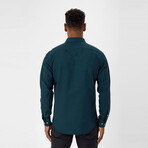 Mx55 Long Sleeve Button Down // Green (S)