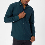 Mx55 Long Sleeve Button Down // Green (S)