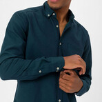 Mx55 Long Sleeve Button Down // Green (S)