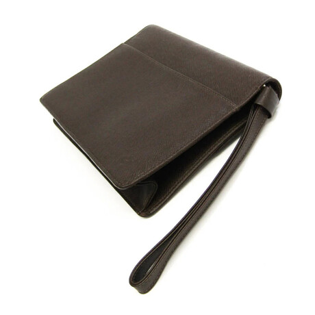 Louis Vuitton Taiga Leather Clutch Bag // Grizzly // Pre-Owned