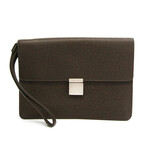 Louis Vuitton Taiga Leather Clutch Bag // Grizzly // Pre-Owned