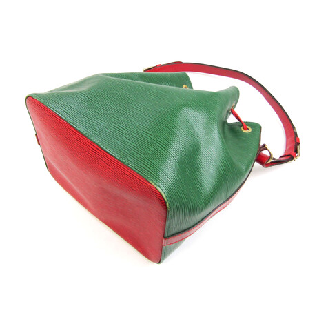 Louis Vuitton Epi Leather Shoulder Bag // Borneo Green + Castilian Red // Pre-Owned
