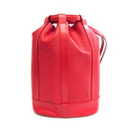 Louis Vuitton Epi Leather Shoulder Bucket Bag // Castilian Red // Pre-Owned