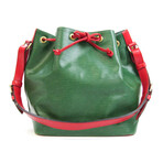 Louis Vuitton Epi Leather Shoulder Bag // Borneo Green + Castilian Red // Pre-Owned