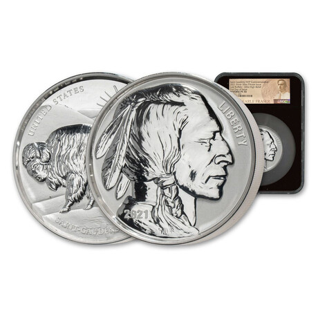 2021 High Relief National Park Foundation 10 oz Silver Commemorative Buffalo Round // NGC Certified Proof 70 // First Day of Issue