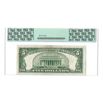 1928F $5 Small Size United States Note // PCGS Certified Choice 64 PPQ