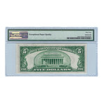 1934C $5 Small Size Federal Reserve Note // PMG Certified Choice 64 EPQ