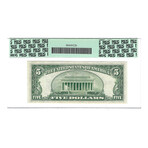 1953B $5 Small Size Silver Certificate // PCGS Certified Choice 65 PPQ