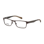 Hugo Boss // Men's 0873 Optical Frames // Matte Brown + Gray