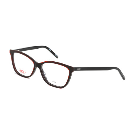 Men's HG 1053 Optical Frames // Black + Red + Gold