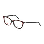 Men's HG 1053 Optical Frames // Black + Red + Gold