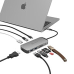 CASA HUB X DP USB-C 8K 10-in-1 Hub // Gray