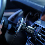 OMNIA CX2 Magnetic Charging Car Mount // Silver