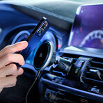 OMNIA CX2 Magnetic Charging Car Mount // Silver