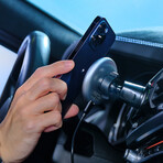 OMNIA CX2 Magnetic Charging Car Mount // Silver
