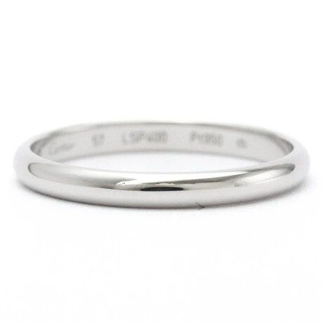 Cartier // Platinum 1895 Wedding Ring // Ring Size: 8 // Store Display