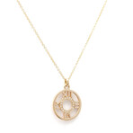 Tiffany & Co. // 18k Rose Gold Atlas Medallion Diamond Necklace // 16.14" // Store Display