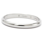 Cartier // Platinum 1895 Wedding Ring // Ring Size: 8 // Store Display