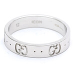 Gucci // 18k White Gold Icon Ring // Ring Size: 6 // Store Display