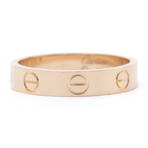 Cartier // 18k Rose Gold Mini Love Ring // Ring Size: 5.25 // Store Display