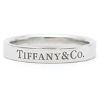 Tiffany & Co. // Platinum Flat Band Ring // Ring Size: 5.5 // Pre-Owned