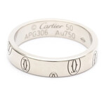 Cartier // 18k White Gold Happy Birthday Ring // Ring Size: 5.25 // Store Display